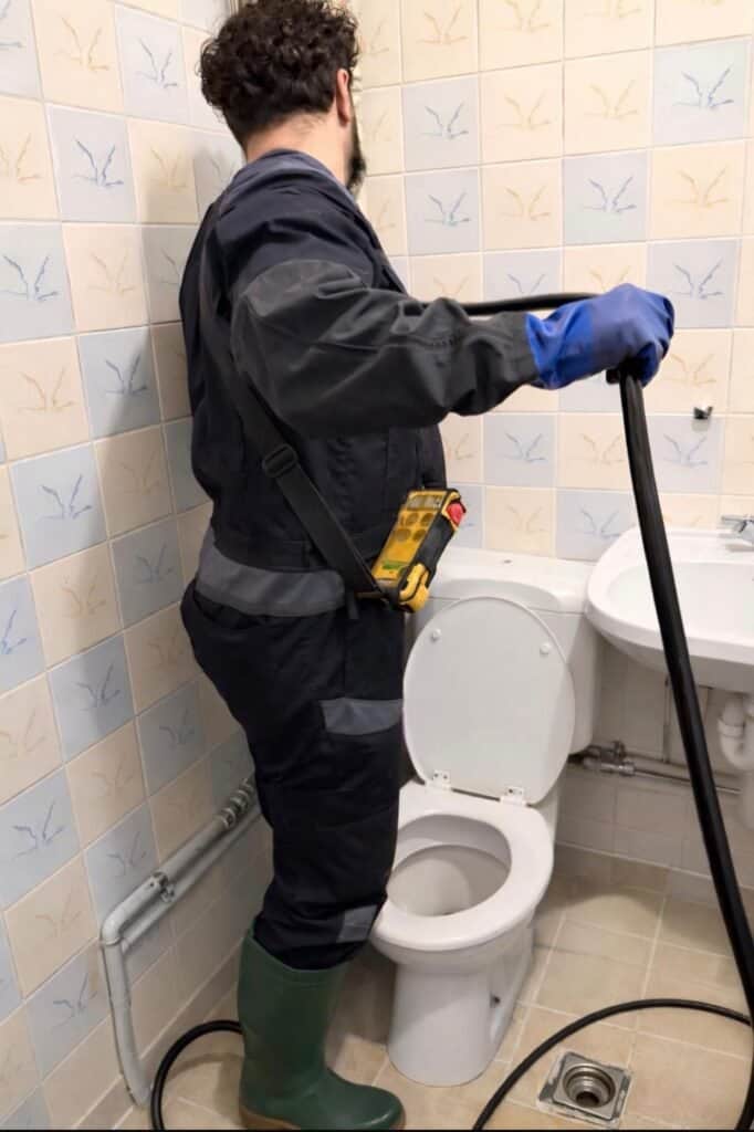 Intervention de débouchage WC à Bruxelles avec équipement professionnel en urgence